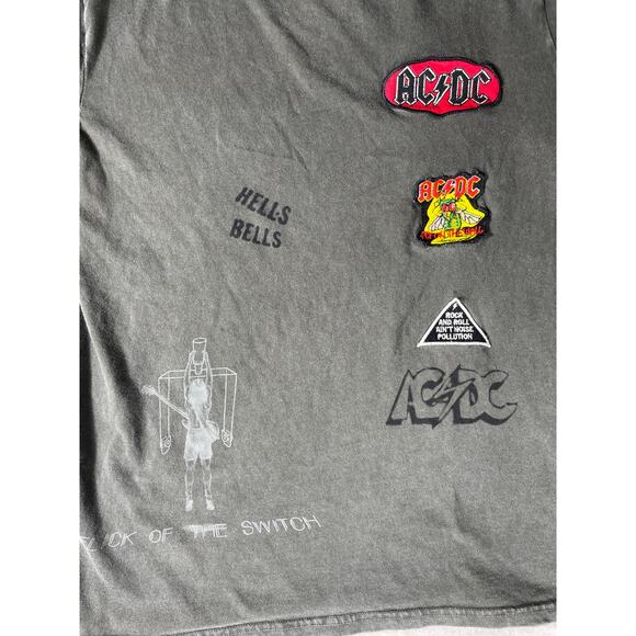 AC/DC Lucky Brand Graphic T-Shirt Gray Size M - Picture 5 of 6